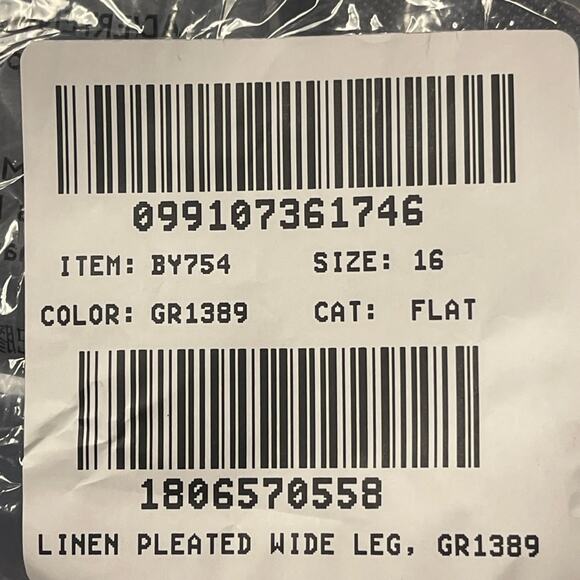 J. Crew Factory‎ Linen Blend Wide Leg Pleated Trouser Pant in Pistachio Green 16 - Picture 8 of 10